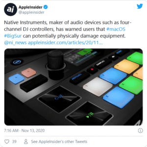 macOS Big Sur reported to physically damage hardware