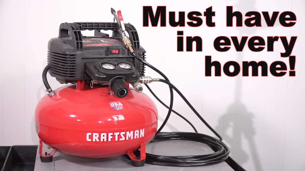 Craftsman pancake air compressor kit demo and review video. 