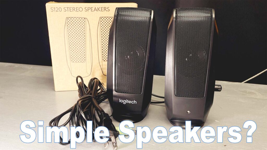 LogiTech S120 Computer speaker reviewed by audio pro. 