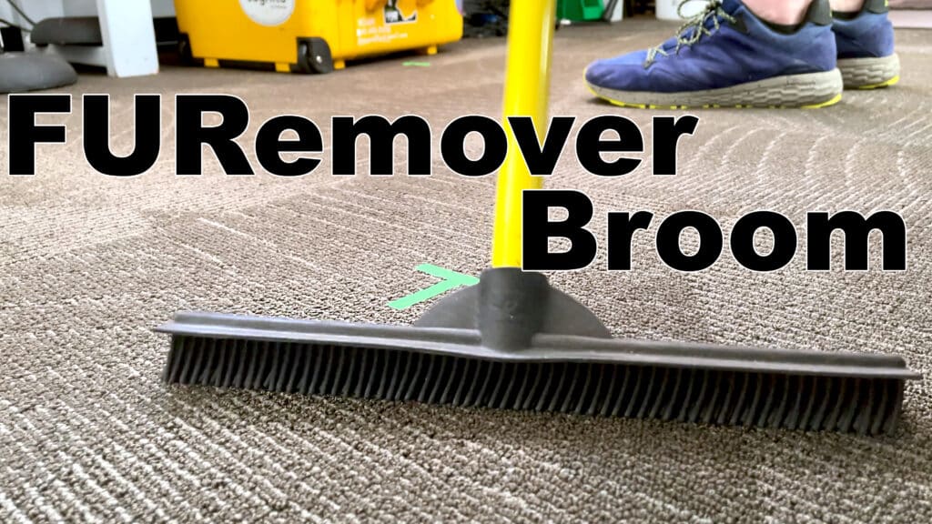 FURemover broom office demo and review video.
