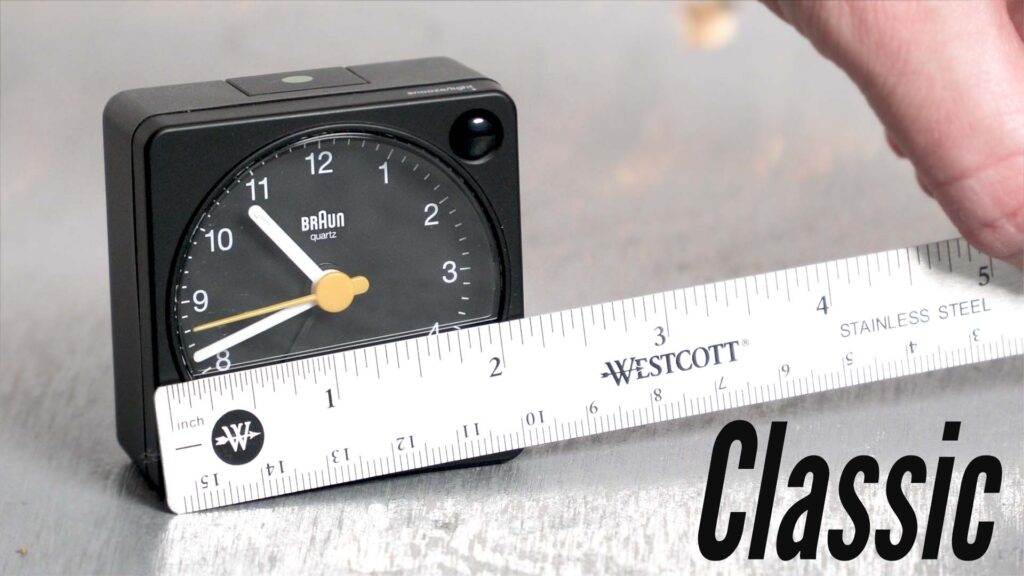 Braun classic travel clock first look and feature demonstration. 
