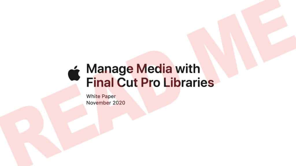 Manage Media with Final Cut Pro Libraries