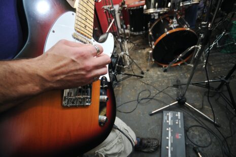 live band in practice room